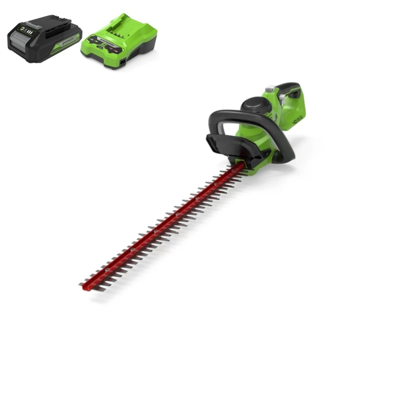 Greenworks Accu Heggenschaar 40V Incl 2.0Ah Accu + Lader 3 Greenworks Accu Heggenschaar 40V Incl 2.0Ah Accu + Lader